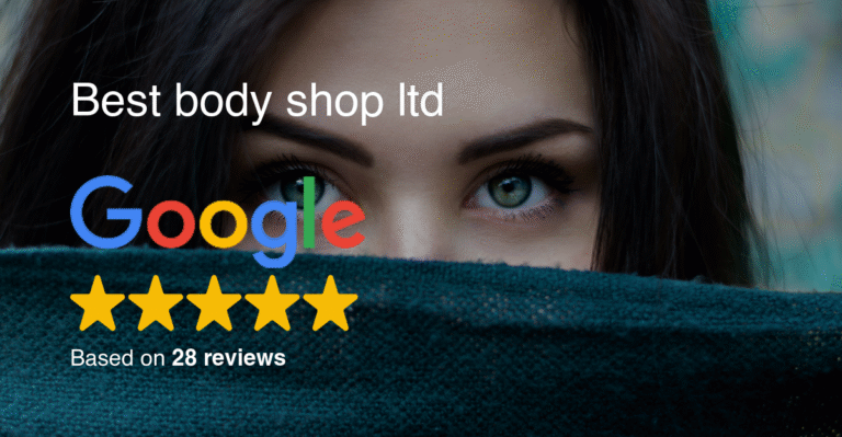 Best Body Shop Ltd Google review. Woman's eyes with 4-star rating based on 28 reviews. Home.